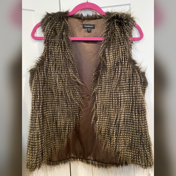 Bebe Faux Fur Vest
